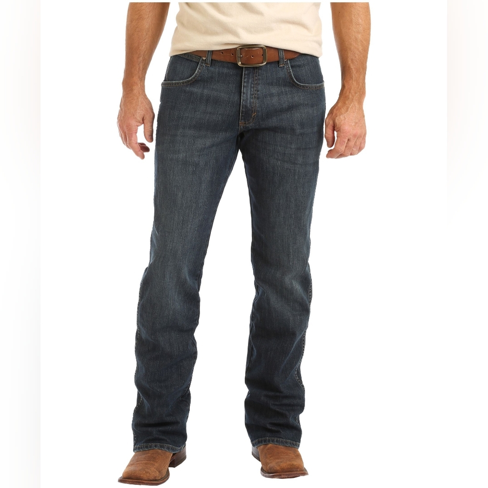 Wrangler Mens Relaxed Fit Bootcut Jeans 36W 30L
